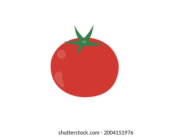 Ilustración vectorial de tomates simples y bonitos