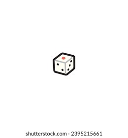 Vector illustration of simple dice