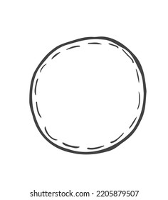 vector illustration simple doodle style doodle. cotton pads for removing makeup. hygiene, sanitation, lifestyle, facial skin care.