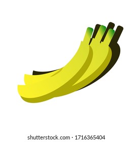 Vector illustration of a simple and elegant apple and banana logo