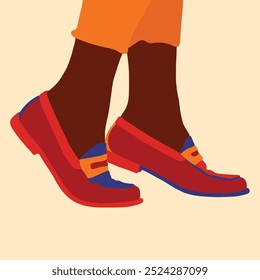 Vector illustration of simple female shoes