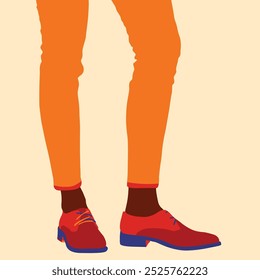 Vector illustration of simple female shoes
