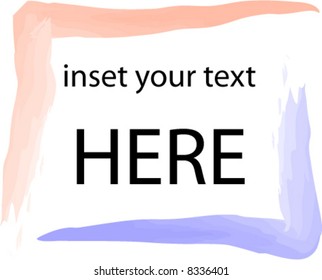 vector illustration of simple frame