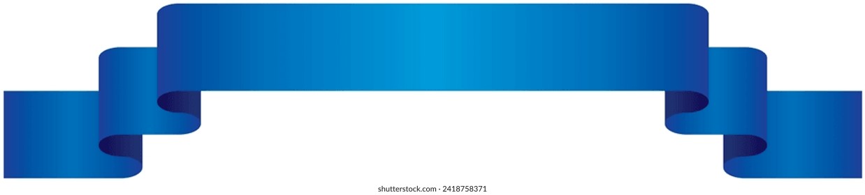 Vektorgrafik von Simple Gradation Band 3 (blau)