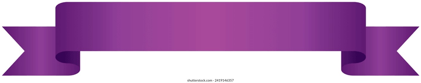 Ilustración vectorial de la cinta de gradación simple 2 (púrpura)