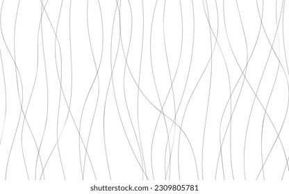 Vector illustration of simple hand drawn waves lines background