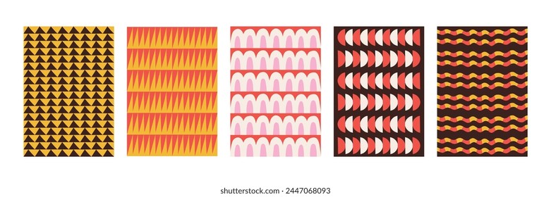 Vector illustration in simple hand drawn and linocut style - natural print, poster or logo design template