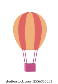 Vector illustration of a simple hot air balloon