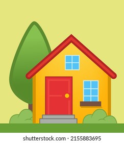 Vector Illustration of simple house