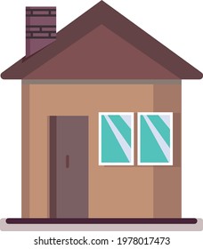 Vector illustration of a simple house.House icon.