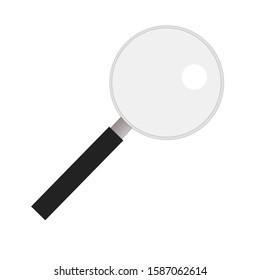 vector illustration of a simple magnifier on a white background