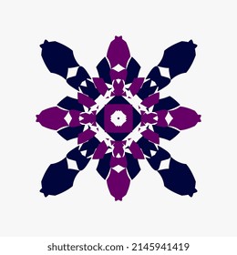 vector illustration simple mandala pattern unique creative fine hand art rare motif