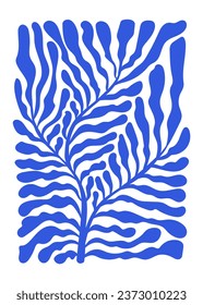 Vector illustration in simple Matisse naive and hippie groovy style, flowers and plants, floral botanic hand drawn design templates, frames and modern art prints, posters and placards