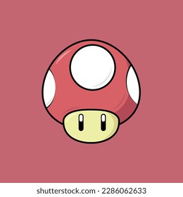 Vector illustration simple mushroom