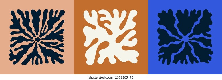 Vector illustration in simple naive and hippie groovy style, flowers and plants, floral botanic hand drawn design templates, frames and modern art prints, posters and placards