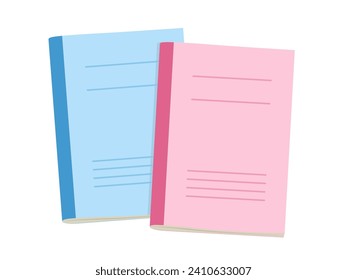 Vector illustration of simple notebook