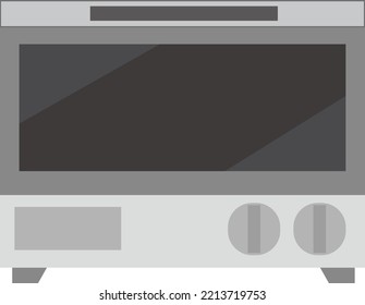 Vector illustration of a simple oven toaster