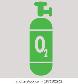 vector illustration of Simple Oxygen icon