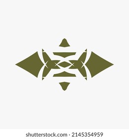 vector illustration simple pattern unique character beautiful pattern hand art for decoration