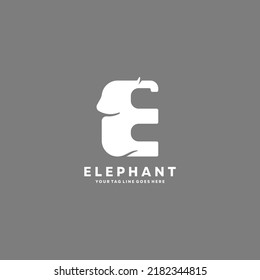 vector illustration of simple and professional elephant logo design