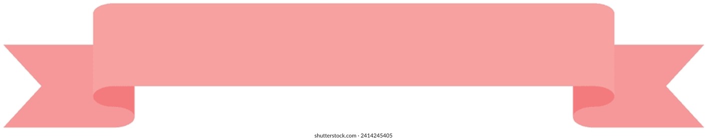Ilustración vectorial de la cinta simple 2 (rosa)