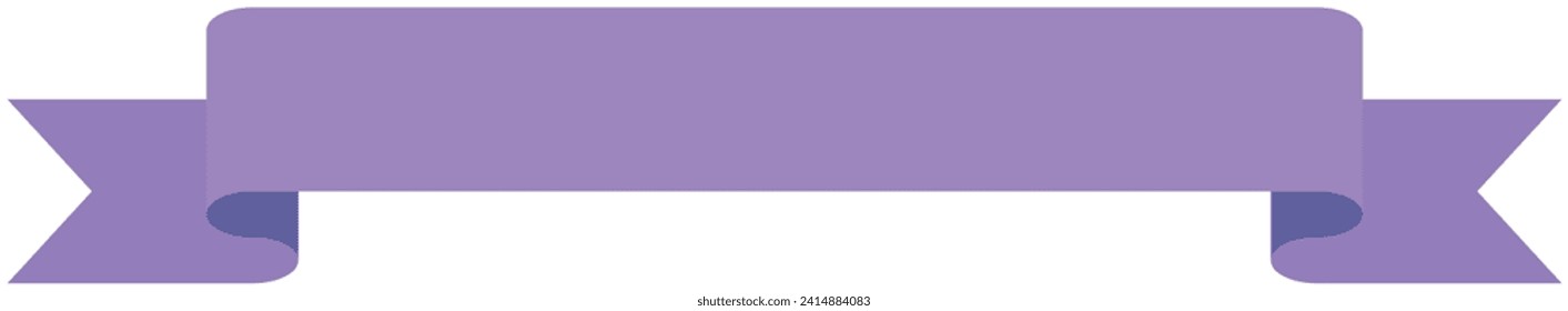 Vector illustration of Simple ribbon 2  (purple)