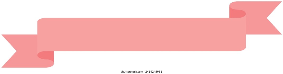 Ilustración vectorial de la cinta simple 6 (rosa)
