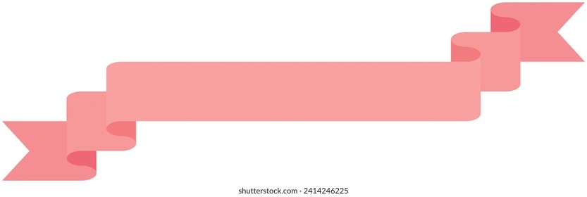 Vektorgrafik von Simple Band 8 (rosa)