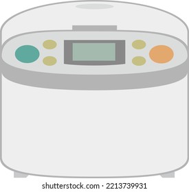 Vector illustration of a simple rice cooker