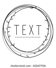 Vector illustration of a simple round floral element