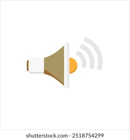 vector illustration of simple speaker on white background, EPS file can be edited