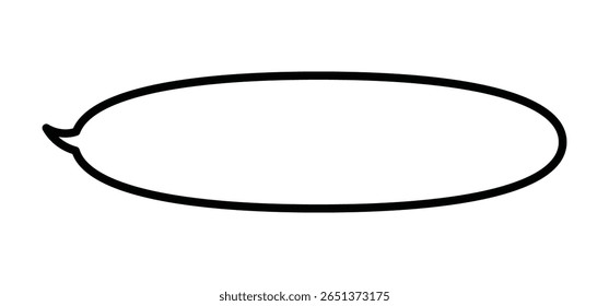 Ilustração vetorial de uma bolha de fala simples