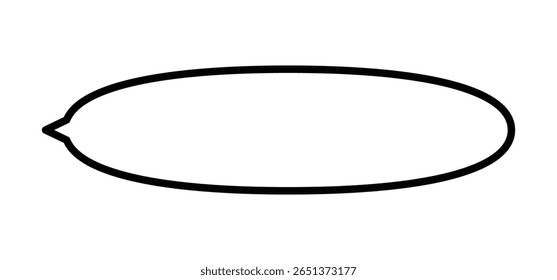 Vector illustration of a simple speech bubble