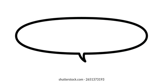 Ilustração vetorial de uma bolha de fala simples