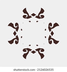 vector illustration of simple and unique simstris motifs for wall decorations or others