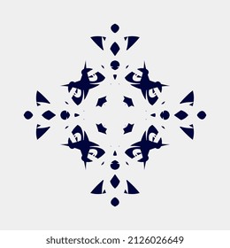 vector illustration of simple and unique simstris motifs for wall decorations or others