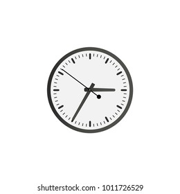 Vector illustration of simple wall clock face