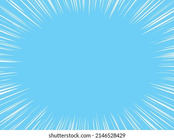 Vector illustration of Simple white concentrated line background (light blue)