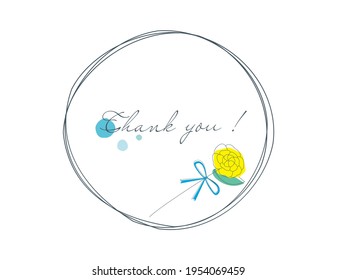 Vector illustration of a simple yellow flower.