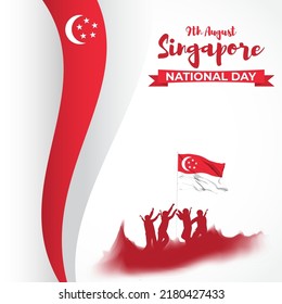 Vector illustration for Singapore National Day