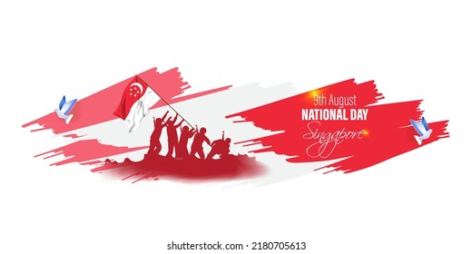 Vector illustration for Singapore National Day