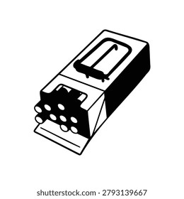 Vector illustration of a single audio video rca connector electronic component