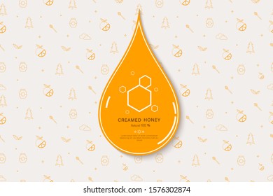 Vector illustration of a single Golden drop