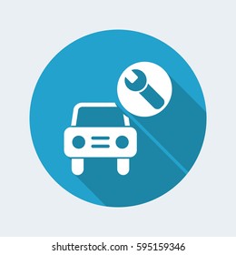 Vector illustration of single isolated car repair icon