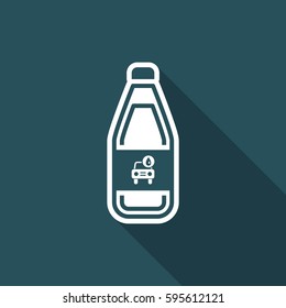 Vector illustration of single isolated car liquid icon