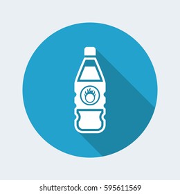 Vector illustration of single isolated danger bottle icon