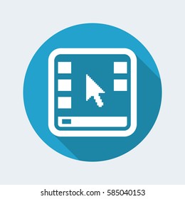 Vector illustration of single isolated desktop icon