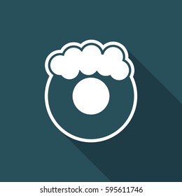 Vector illustration of single isolated donut icon