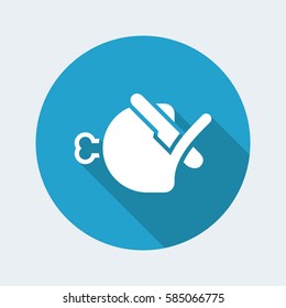 Vector illustration of single isolated food icon icon