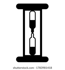 Vector Illustration Of Single Isolated Hourglass Icon